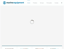 Tablet Screenshot of marineequipment.com.br